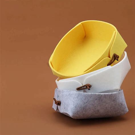 Aliexpress.com : Buy Nordic Felt Storage Tray Detachable Fabric Storage Basket DIY Coffee Table ...