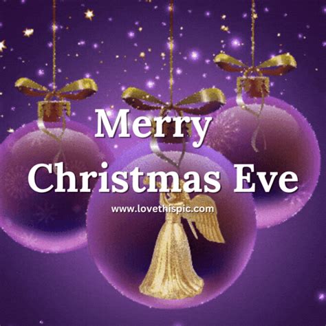 Purple Ornament And Angel - Merry Christmas Eve Pictures, Photos, and Images for Facebook ...