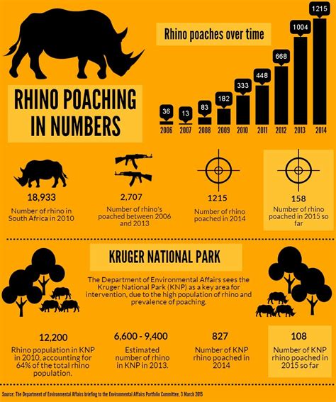 Infographic: Rhino Poaching Update – 2015 | Rhino poaching, Rhino ...