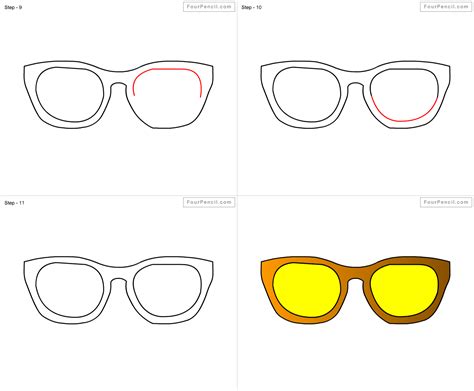 How To Draw Sunglasses, Drawing Sunglasses Novocom Top, Learn how to ...