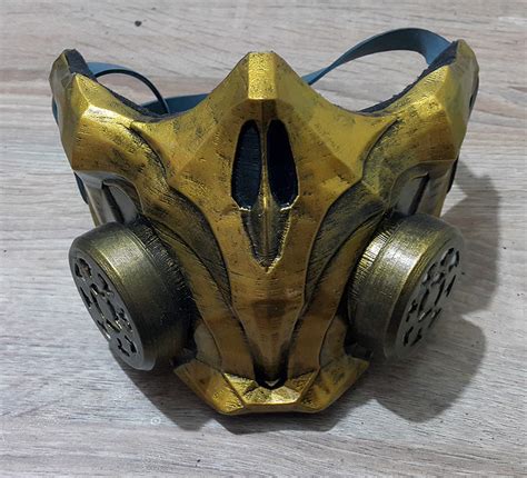 Télécharger fichier STL covid mask Mortal Kombat Scorpion 11 MK • Design pour imprimante 3D ・ Cults
