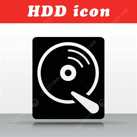 Black Hdd Vector Icon Design Icon Vector Harddrive Vector, Icon, Vector, Harddrive PNG and ...