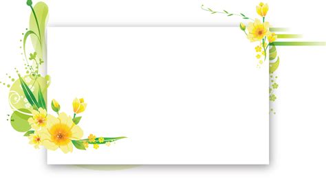 Picture Flower Text Frame Floral Birthday Design Transparent HQ PNG Download | FreePNGImg