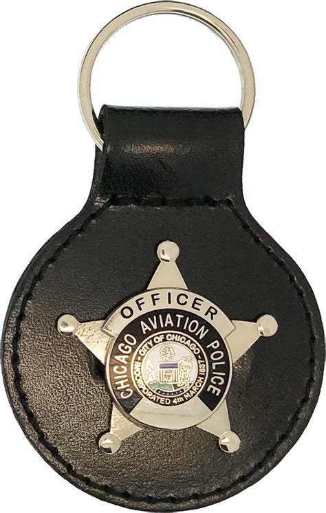 CHICAGO AVIATION POLICE STAR KEY FOB: Officer - Chicago Cop Shop