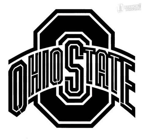 state of ohio stencil | ... » Stencils » Sports » College » Ohio State Buckeyes Stencil | pallet ...