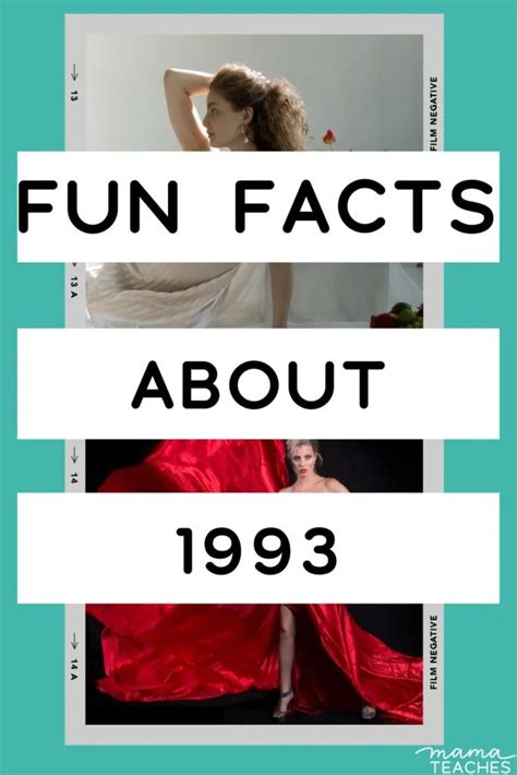 Fun Facts About 1993 - Mama Teaches