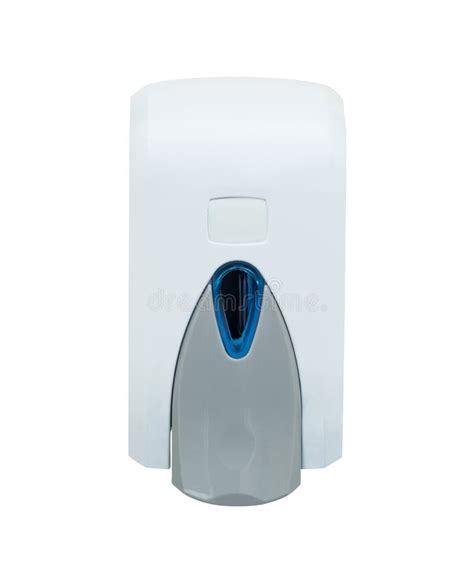 Liquid Soap Dispenser Made of White Plastic. Stock Image - Image of ...