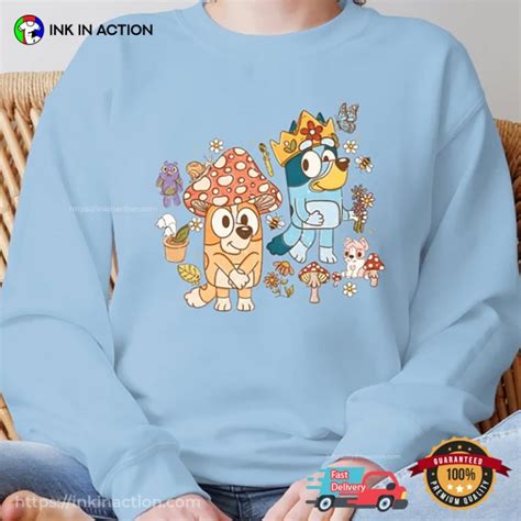 King And Mushroom Bluey Family Shirt, Bluey Cartoon Merch - Print your thoughts. Tell your stories.