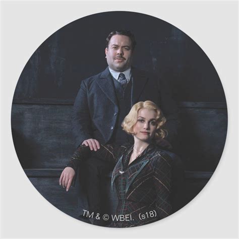 JACOB KOWALSKI™ And QUEENIE GOLDSTEIN™ Photo Classic Round Sticker | Zazzle in 2022 | Fantastic ...