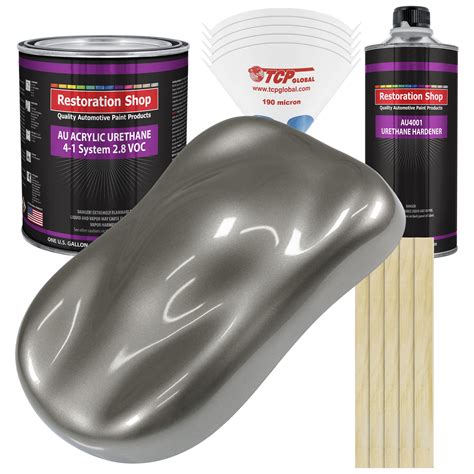 Restoration Shop Graphite Gray Metallic Acrylic Urethane Auto Paint Complete Gallon Paint Kit ...