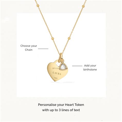 Heart Token Necklace (Gold) – Abbott Lyon