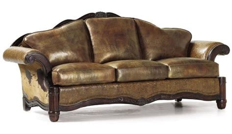 Western style leather sofa