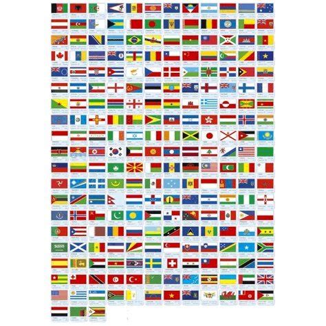 Made in The USA!! 193 Flag United Nations World Flag Set with Bases-193 Rayon 4"x6" Flags, One ...