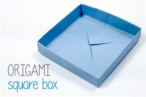 Origami Square Box Instructions