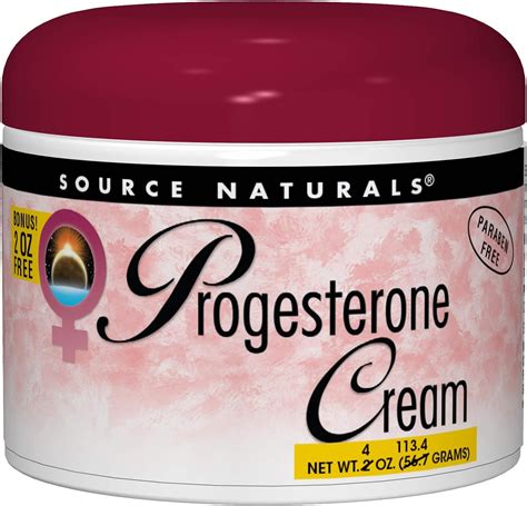 Amazon.com : Source Naturals Progesterone Cream - Women's Health Support - High Purity, Paraben ...