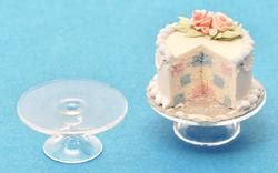 1:12 Glass Cake Plate | Stewart Dollhouse Creations