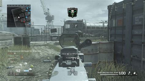 COD 4 Modern Warfare Remastered M249 Saw Light Machine Gun Gameplay ...