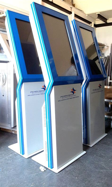 Kiosk enclosure design and manufactured for Israel Airports Authority.The kiosk provides ...