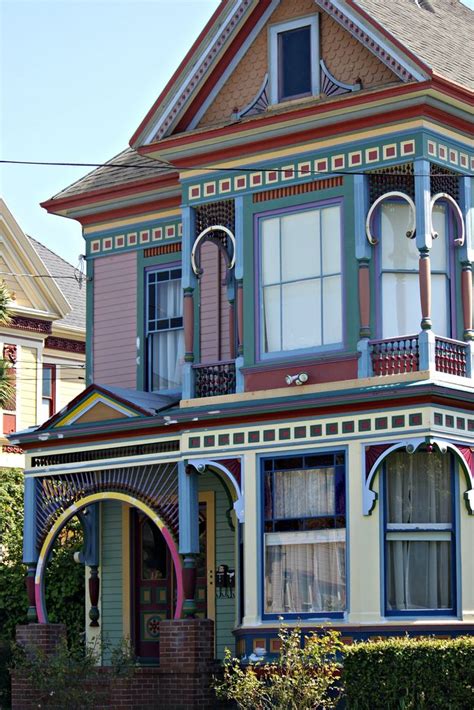 Colorful Victorian house on Hillsdale St, Eureka CA | Victorian homes, Victorian style homes ...