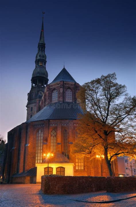 Cathedral Basilica of St. Peter and St. Paul in Kaunas Stock Photo - Image of belfry, dusk: 66691624