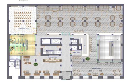 Hotel floor plan detail dwg file.