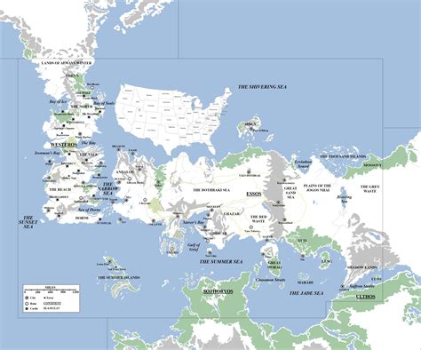 List Of Game Of Thrones Map Of The Known World References - Info Game