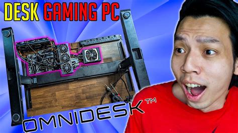 I Build A Gaming DESK PC! | $1199 Omnidesk Desk! + $4000 PC - YouTube