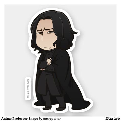 Anime Professor Snape Sticker | Zazzle | Harry potter stickers, Harry ...