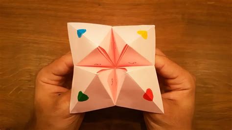 How To Make a Paper Fortune Teller - EASY Origami - YouTube