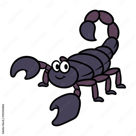 Cartoon Scorpion Vector Illustration Stock Vector | Adobe Stock