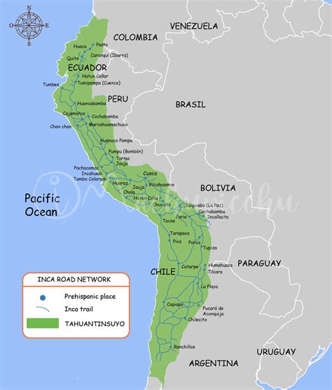 Detailed maps of the Inca Trail