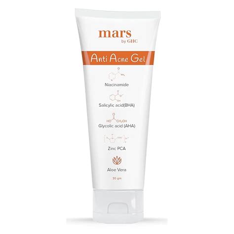 Buy mars by GHC AHA-BHA Anti Acne Face Gel, Fights Active Acne ...