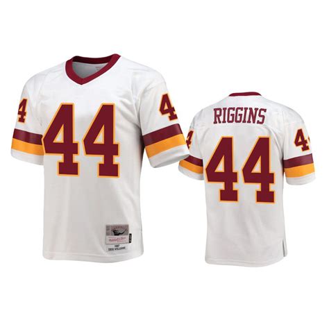 Washington Commanders John Riggins White Throwback Legacy Replica ...