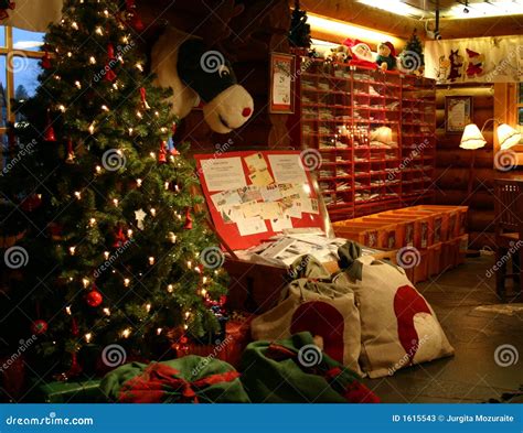 Inside of the Santa Claus Main Post Office Stock Image - Image of ...