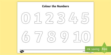 color by number 1 10 worksheet education com worksheets for kids ...