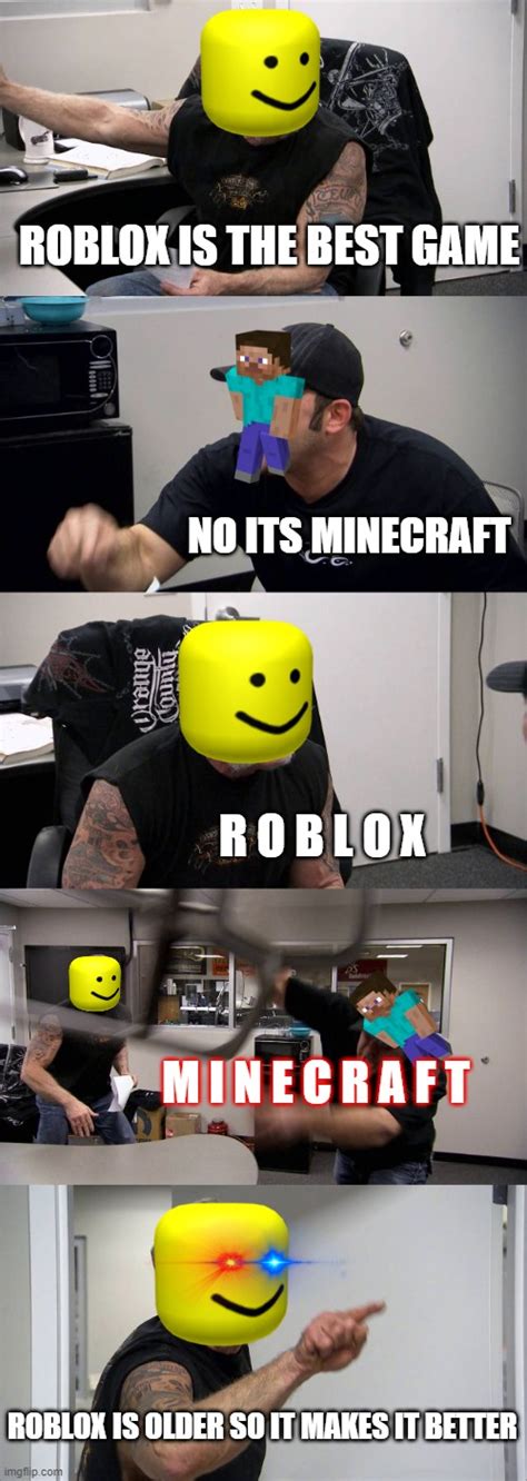 roblox vs minecraft - Imgflip