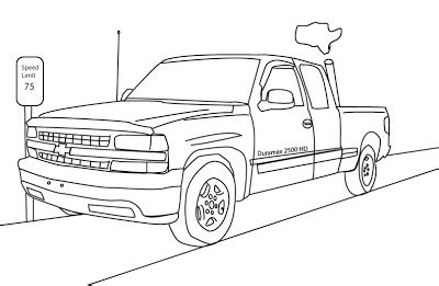 Chevy Silverado Sketch at PaintingValley.com | Explore collection of Chevy Silverado Sketch