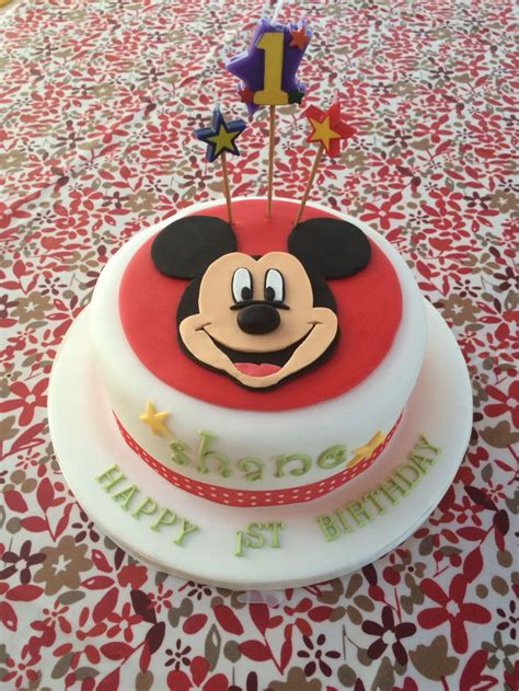 Mickey Mouse 1st Birthday Cake