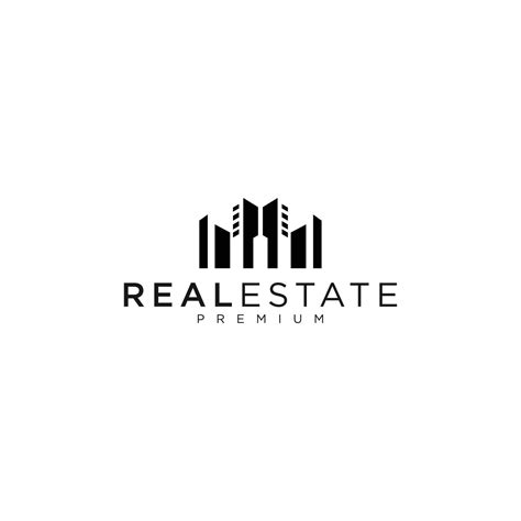 Minimalist real estate logo design vector 7643094 Vector Art at Vecteezy