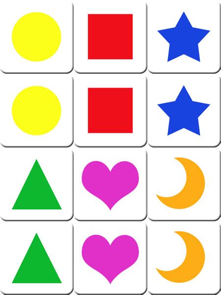 6 Best Images Of Shapes Matching Game Printable Shape Match File | Images and Photos finder