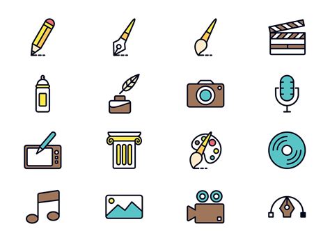 Art and Design Vector Icons