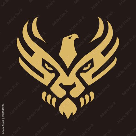 Lion and Eagle Logo Design Stock Vector | Adobe Stock