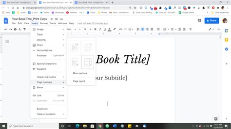 How To Write A Book In Google Docs