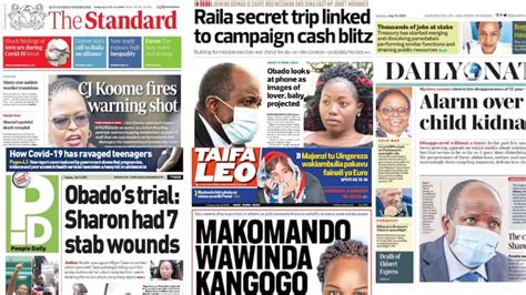 Standard Newspaper Kenya News | Daily Updates | TUKO