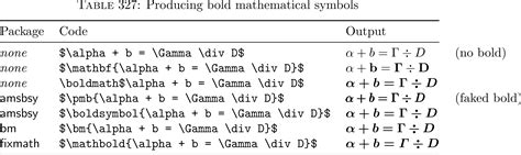 fonts - How can I get bold math symbols? - TeX - LaTeX Stack Exchange