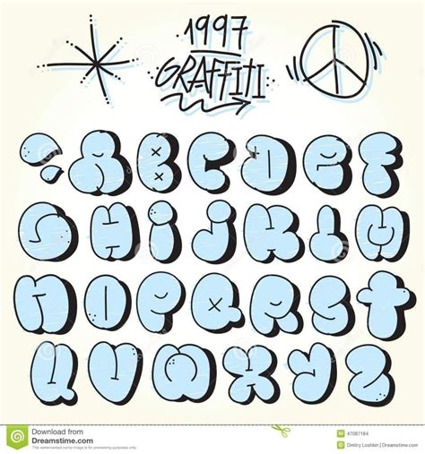 Throwie Graffiti Alphabet - Graffiti Art Inspirations | Graffiti lettering, Graffiti alphabet ...