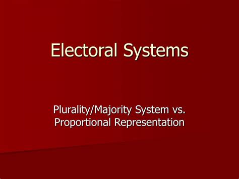 PPT - Electoral Systems PowerPoint Presentation, free download - ID:297948