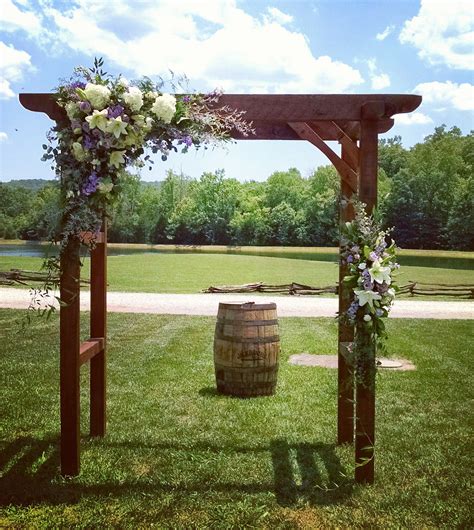 Rustic Barn Wedding Arbor Flowers | Wedding arches outdoors, Wedding arch rustic, Arbor flowers