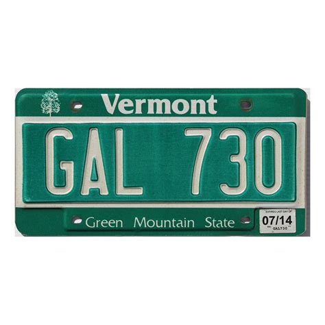 2014 Vermont #GAL-730 | Real Vermont License Plates