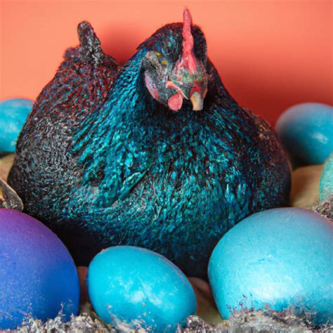 Blue Plymouth Rock chickens lay blue eggs, adding visual interest to ...